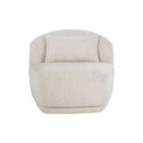 Soraya Fabric Upholstered Swivel Armless Chair