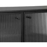 Parsons Iron Framed Glass Door Sideboard