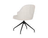 Bretta Leather Upholstered Swivel Armless Dining Chair