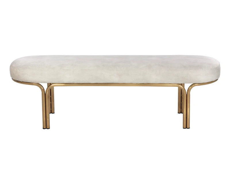 Gwen Fabric Upholstered Backless Bench