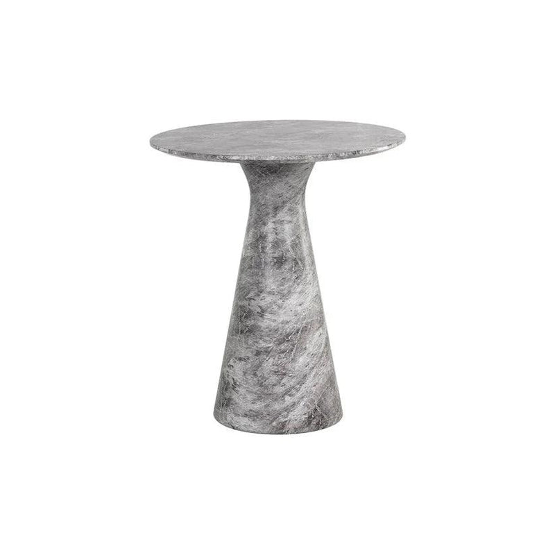 Shelburne Grey Marble Look Outdoor Counter Table