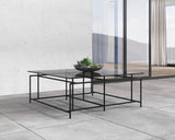 Bellagio Stainless Steel Framed Outdoor Coffee Table