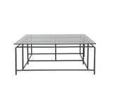 Bellagio Stainless Steel Framed Outdoor Coffee Table