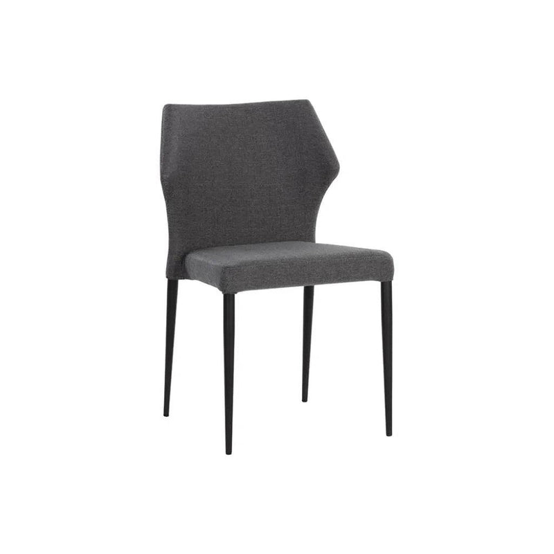 James Leather Upholstered Stackable Dining Chair (Set Of 2)