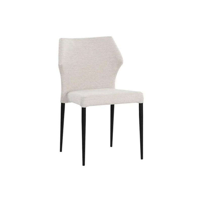 James Leather Upholstered Stackable Dining Chair (Set Of 2)