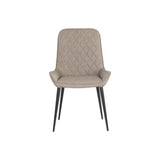 Iryne Leather Upholstered Armless Dining Chair