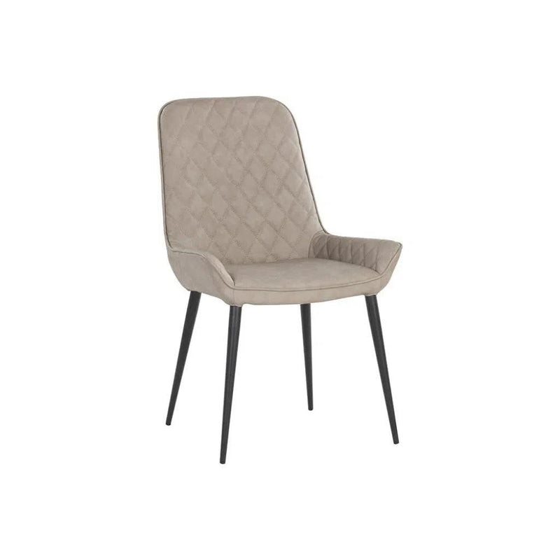 Iryne Leather Upholstered Armless Dining Chair