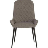 Iryne Leather Upholstered Armless Dining Chair