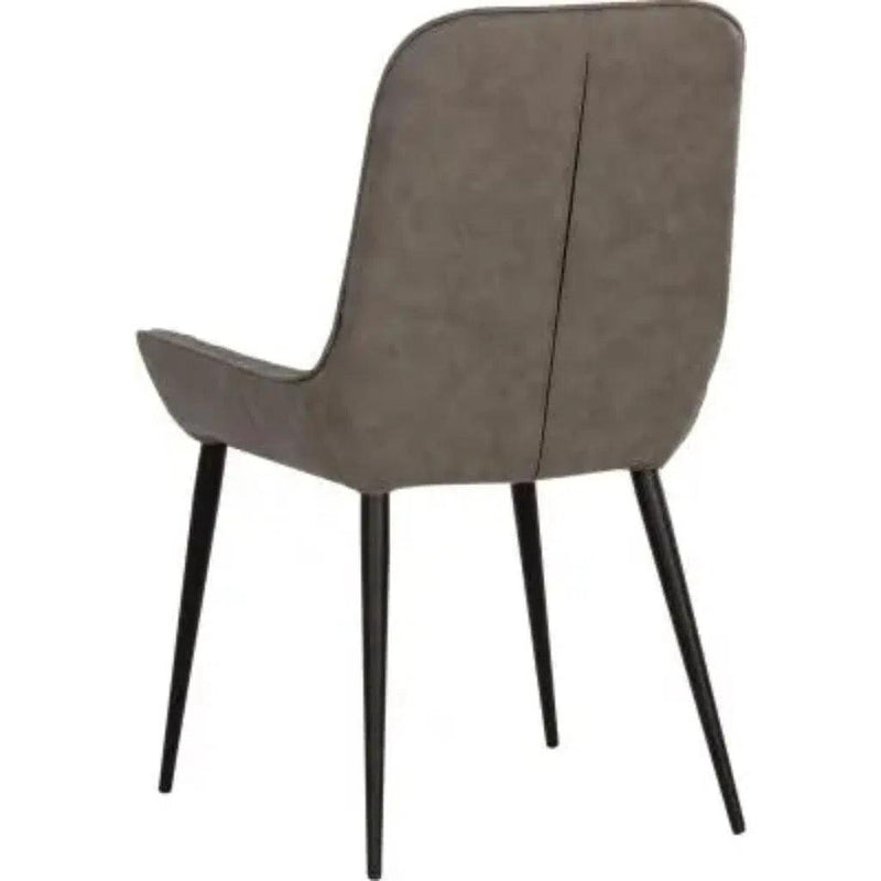 Iryne Leather Upholstered Armless Dining Chair