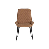 Iryne Leather Upholstered Armless Dining Chair