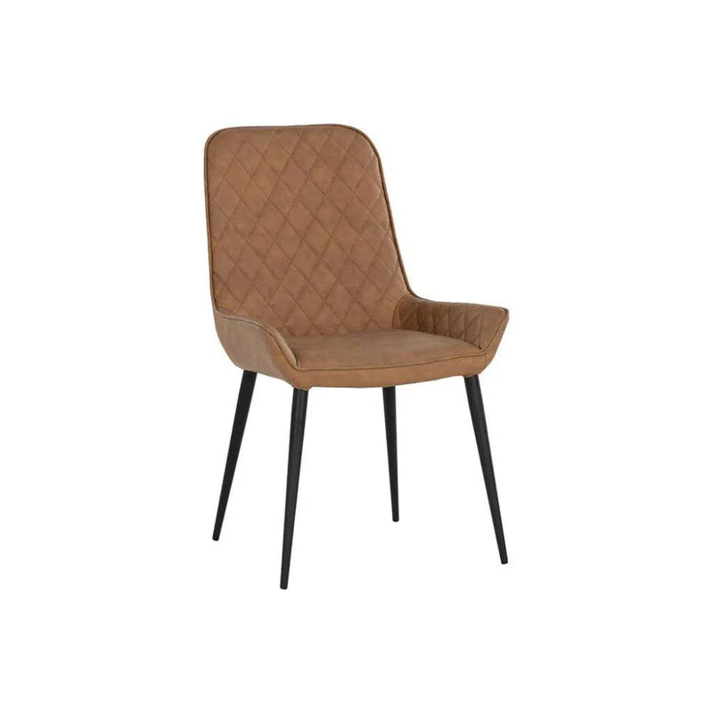 Iryne Leather Upholstered Armless Dining Chair