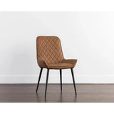 Iryne Leather Upholstered Armless Dining Chair