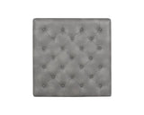 Endall Leather Upholstered Square Ottoman