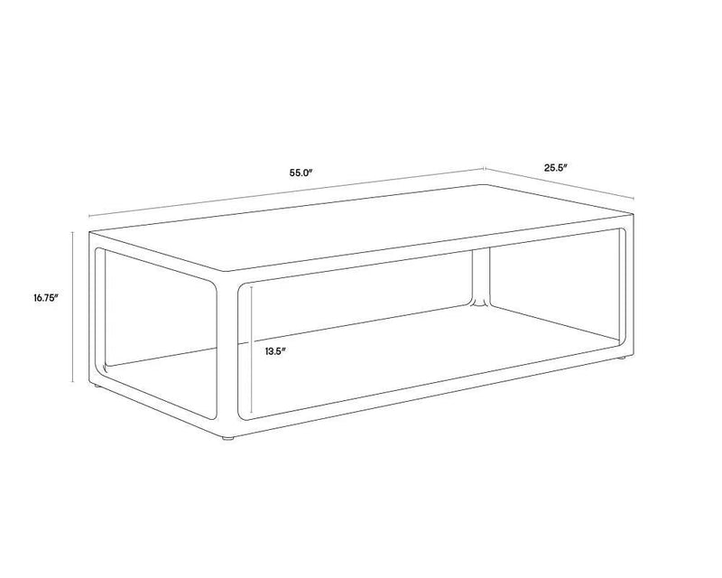 Doncaster Wooden Rectangular Coffee Table