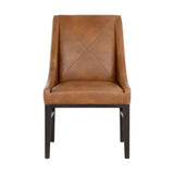 Zion Leather Upholstered Armless Dining Chair