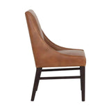 Zion Leather Upholstered Armless Dining Chair