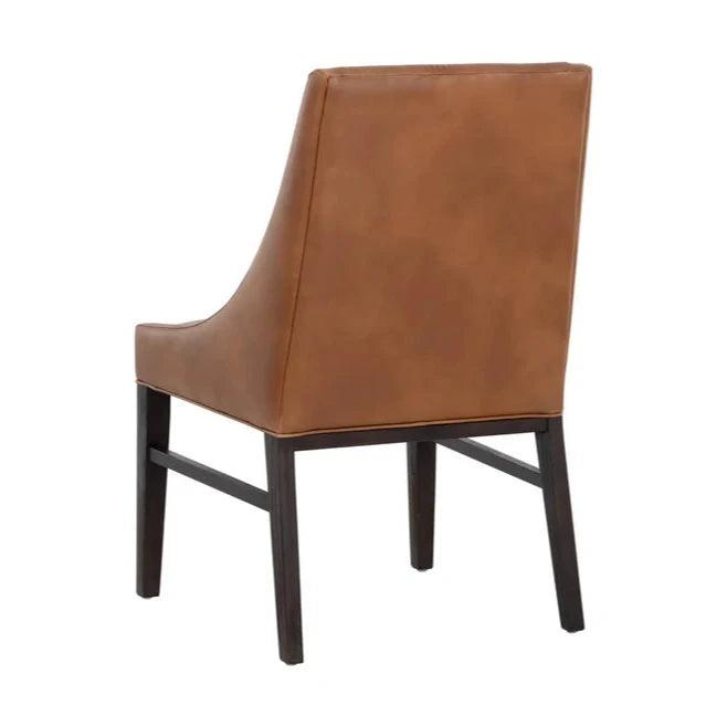 Zion Leather Upholstered Armless Dining Chair