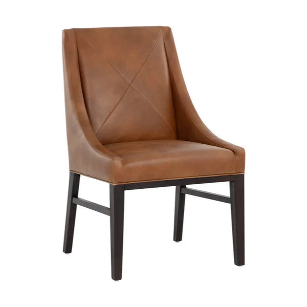 Zion Leather Upholstered Armless Dining Chair