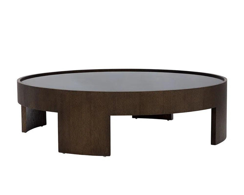 Brunetto Wooden Large Round Coffee Table