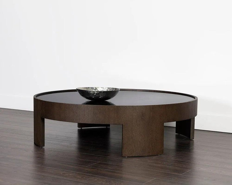 Brunetto Wooden Large Round Coffee Table