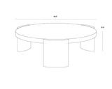 Alouette Wooden Round Coffee Table