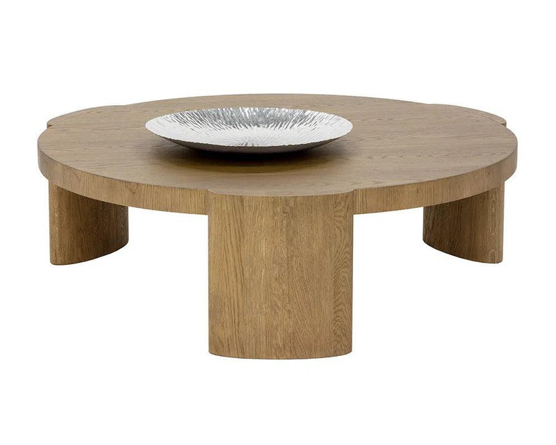 Alouette Wooden Round Coffee Table