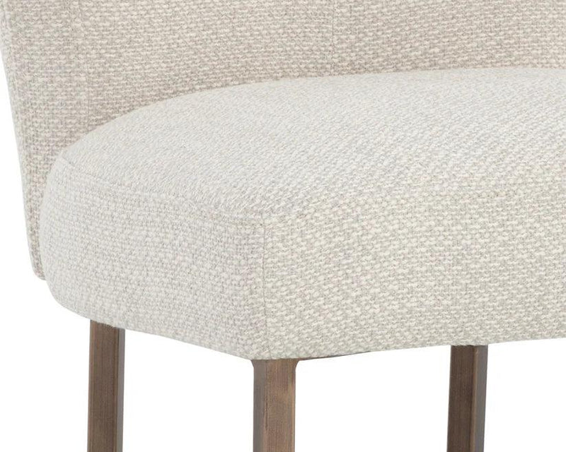 Yorkville Fabric Upholstered Armless Dining Chair