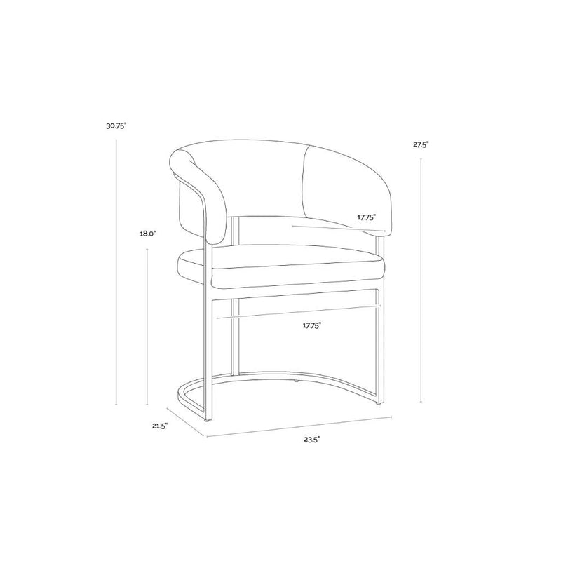 Marris Fabric Upholstered Dining Armchair