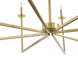 Kaya Chandelier Brass Finish Modern Lighting Fixture