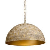 Tara Pendant Light Antique Gold Modern Dome Design