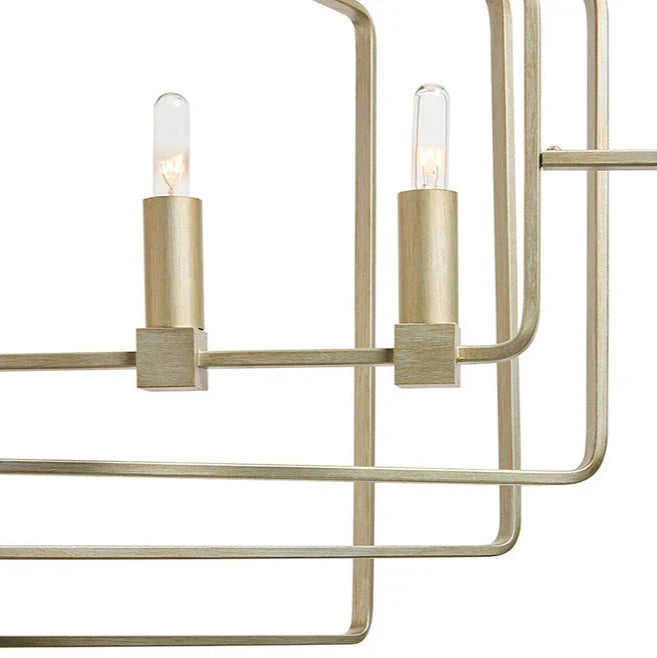 Raiden Chandelier Modern Champagne Gold Finish