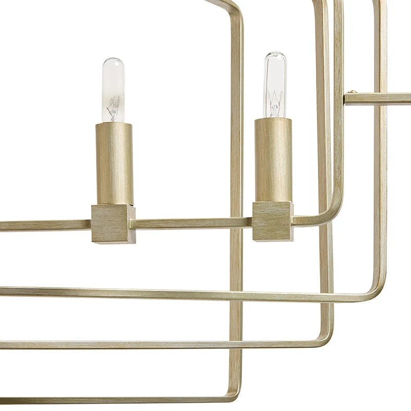 Raiden Chandelier Modern Champagne Gold Finish