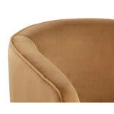 Hazel Fabric Upholstered Swivel Lounge Chair