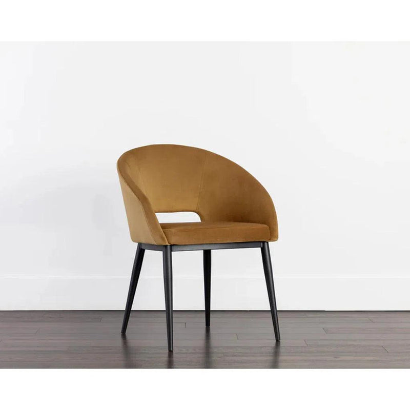 Thatcher Leather Upholstered Armless Dining Armchair