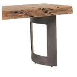 108 Inch Industrial Live Edge Dining Bench-Dining Benches-Moe's Home-LOOMLAN