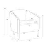 Sheva Fabric Upholstered Armchair