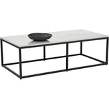 Ellery Marble Top Rectangular Coffee Table