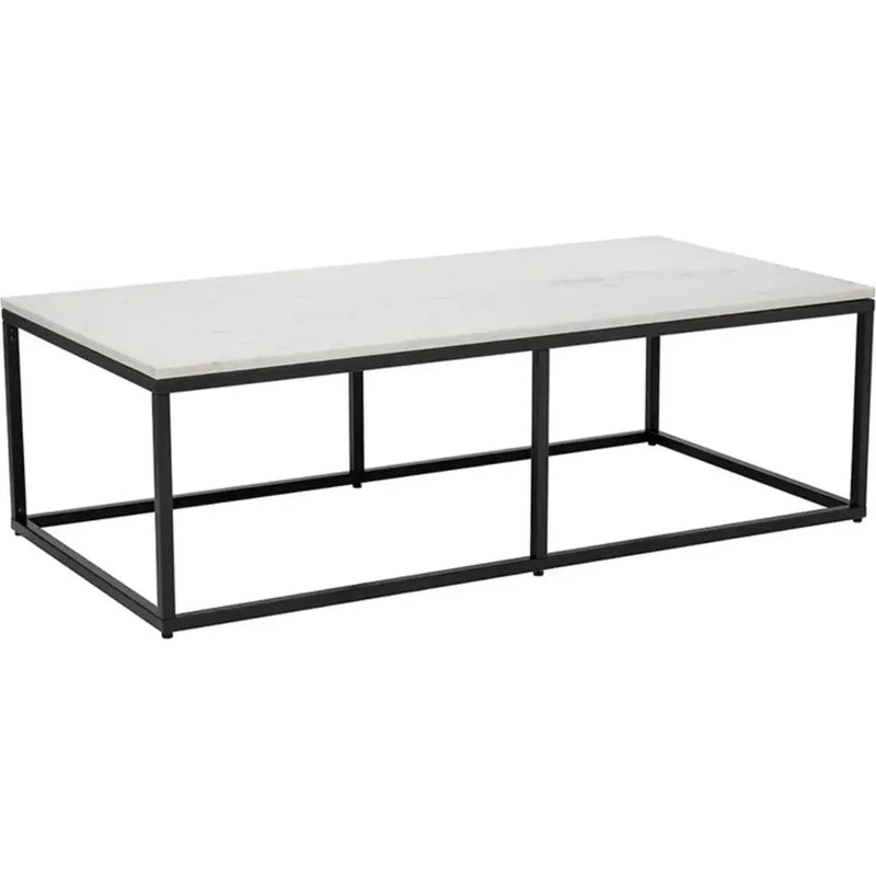 Ellery Marble Top Rectangular Coffee Table