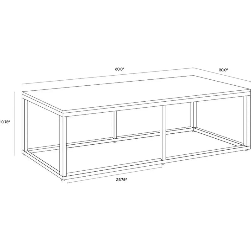 Ellery Marble Top Rectangular Coffee Table