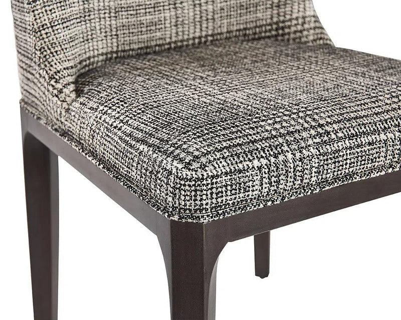 Elisa Fabric Upholstered Armless Dining Chair