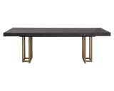 Baldessara Dining Table - Elegant Oak Veneer And Steel