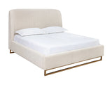 Nevin Fabric Upholstered Modern Platform Bed