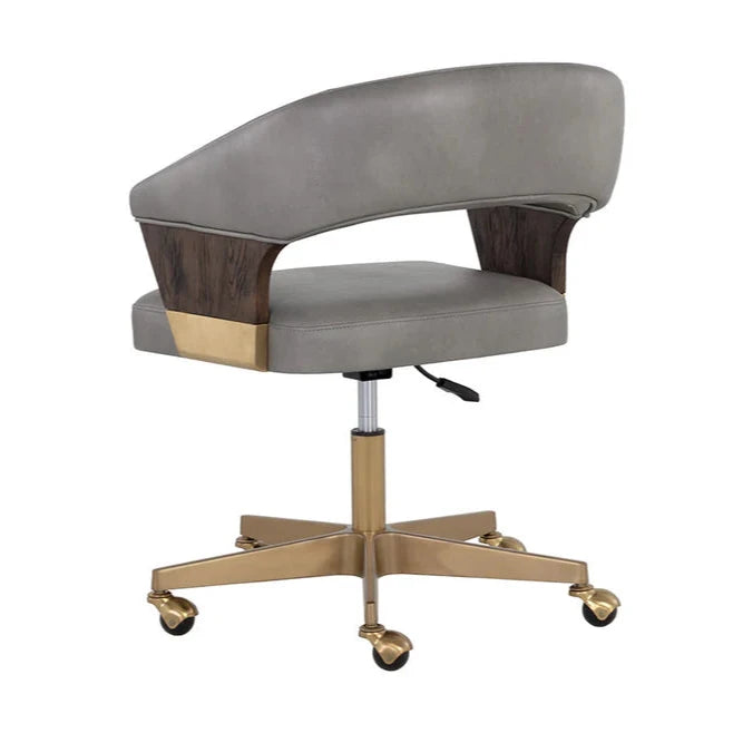 Leonce Office Chair Bravo Metal With Matte Gold Base