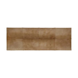 Pilar Cowhide Upholstered Transitional Backless Bench