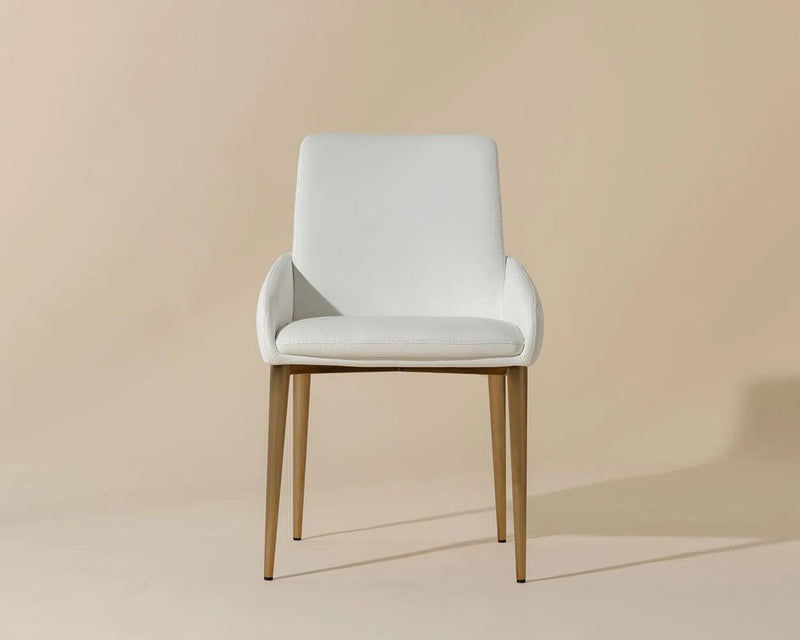 Carlo Leather Upholstered Dining Armchair