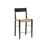 Bondi Rope Upholstered Wooden Counter Stool