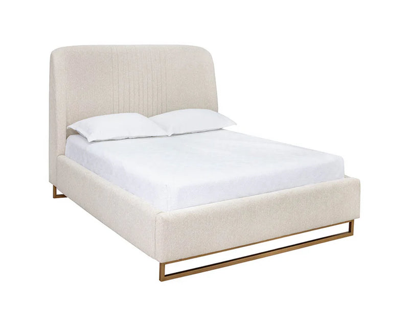 Nevin Fabric Upholstered Modern Platform Bed