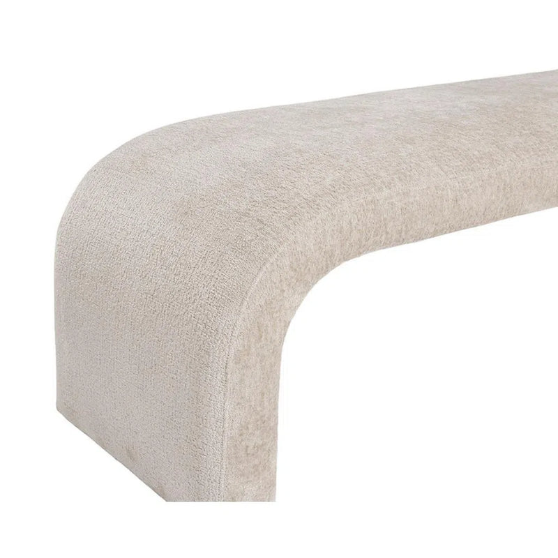 Nahara Fabric Upholstered Backless Bench