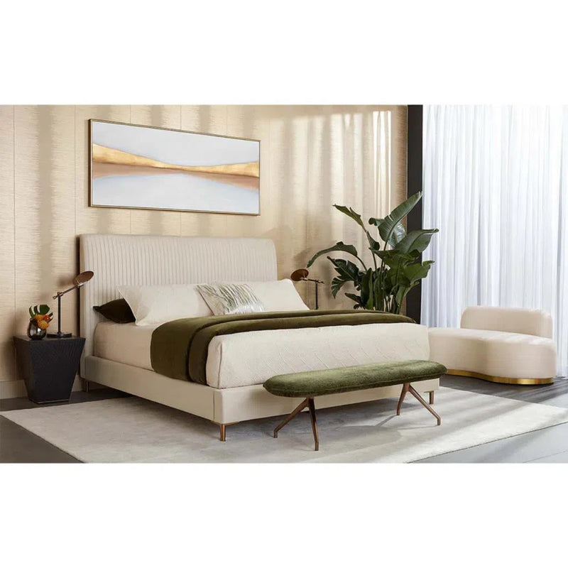 Harris Fabric Upholstered Modern Bed