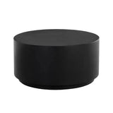 Rubin Concrete Outdoor Round Coffee Table